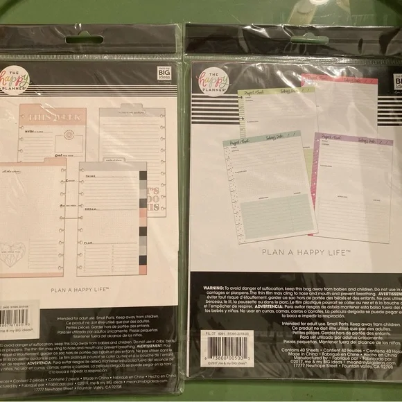 SOLD The Happy Planner Pink and White Weekly Organizer Set - Picture 2 of 2